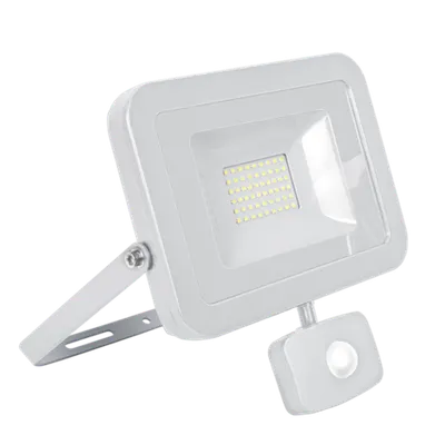 Proiector Led Vega Slim Alb cu Senzor 30w 4000k