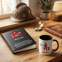 Cadou pentru Pompier - Agenda personalizata + cana