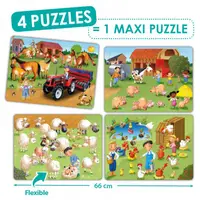 Set de 4 puzzle-uri