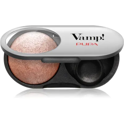 PUPA Milano Vamp! Radiant Baked Eyeshadow fard de culoare vibranta si lunga durata culoare 402 Rose Gold - WET & DRY 1 g