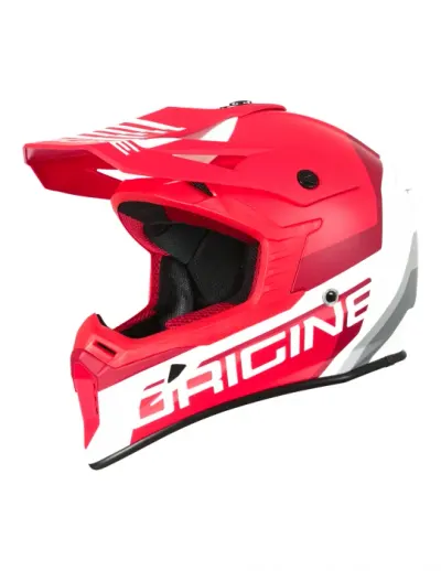 Casca motocross Origine Hero Mx, culoare rosu alb, marime L