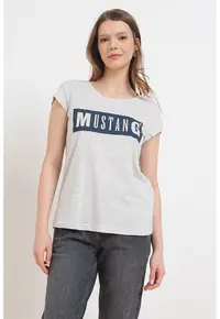 Tricou cu imprimeu logo Alina - Gri deschis