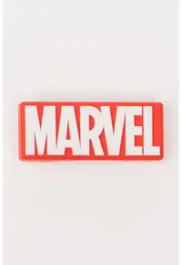 Talisman pentru saboti Jibbitz Marvel - Alb/Rosu vermillion