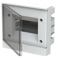 Tablou electric incastrat gri cu usa transparenta 4 module Abb 1SZR004002A1201