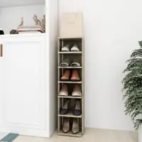 Gossi pantofar, stejar sonoma, 27,5x27x102 cm, lemn prelucrat