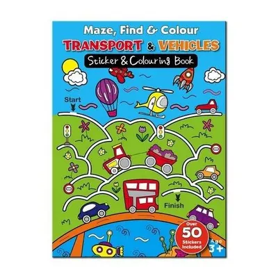 Maze Find and Colour Book