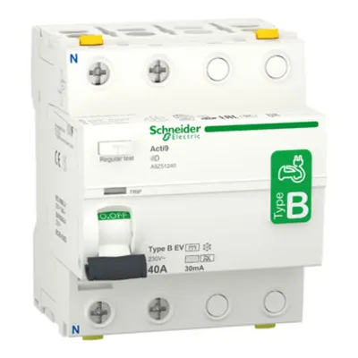 Acti9 iID, Intreruptor Diferenţial, 2P, 40A, 30mA, varf B-EV
