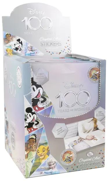 Set de autocolante Craft Buddy - Disney 100, pachet de tapiserie cu diamante