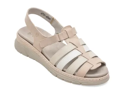 Sandale SUAVE crem, 12516, din piele naturala