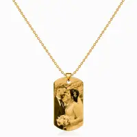 Colier Personalizat Eyes Love Gold