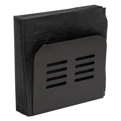 Suport pentru șervețele Wenko Black Outdoor Kitchen Baco, negru