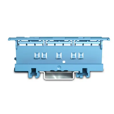Suport pentru montaj cleme 221 pe sina omega; - 6 mm²; for DIN-35 rail mounting/screw mounting; blue