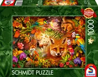 Puzzle Schmidt din 1000 piese - Flori, puf și pene