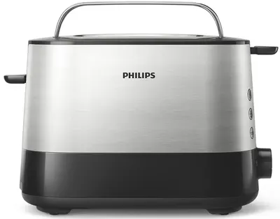 Prajitor de paine Philips - Viva Collection HD2637/90, 1000 W, 7 viteze, negru
