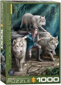 Puzzle Eurographics din 1000 de piese - The Power of Three by Anne Stokes