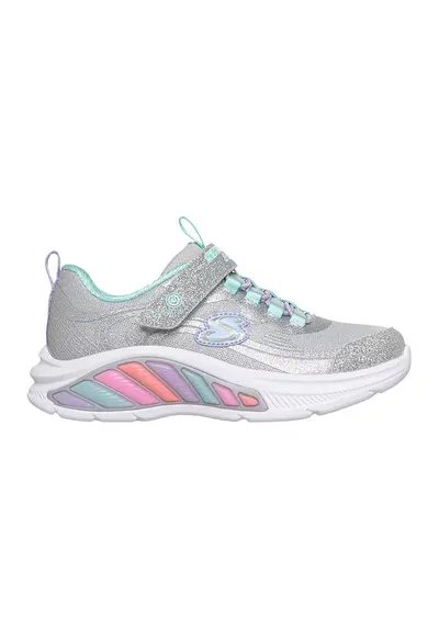 Pantofi sport cu LED Rainbow Cruisers - Glitzy Glo - Albastru aquamarin/Argintiu