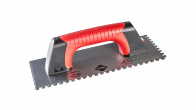 Gletiera dintata cu maner Rubiflex 28cm, 6x6mm - RUBI-75955