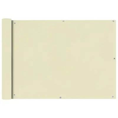 vidaXL Prelată balcon din material textil oxford, 75 x 600 cm, bej