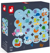 Puzzle educational Janod - alfabetul francez