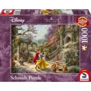 Puzzle 1000 piese, Thomas Kinkade - Disney - Alba ca Zapada