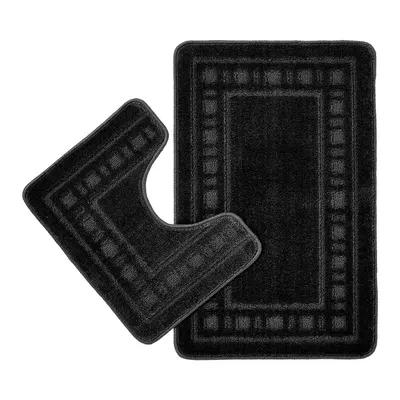 Covorașe de baie negre pentru WC 2 buc. 50x80 cm Armoni – Catherine Lansfield