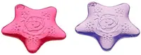Jucării de dentiție liniștitoare cu efect de răcire Vital Baby - Stars, 2 bucăți, roz și mov