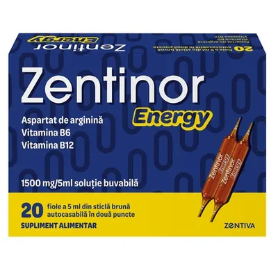 Zentinor Energy, 20 fiole, Zentiva