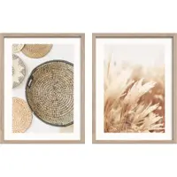 Tablouri cu ramă 2 buc. imprimate 30x40 cm Full Beige – Styler