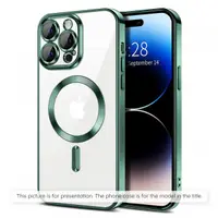 Husa MagSafe pentru Apple iPhone 17, Techsuit, Luxury Crystal, Verde Inchis