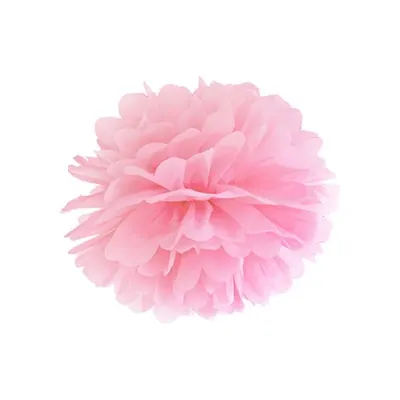 Pom pom roz deschis 35 cm