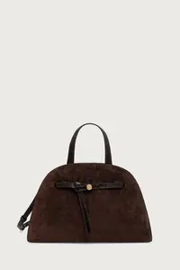 Tory Burch geantă pentru femei din piele întoarsă Romy Suede Bauletto