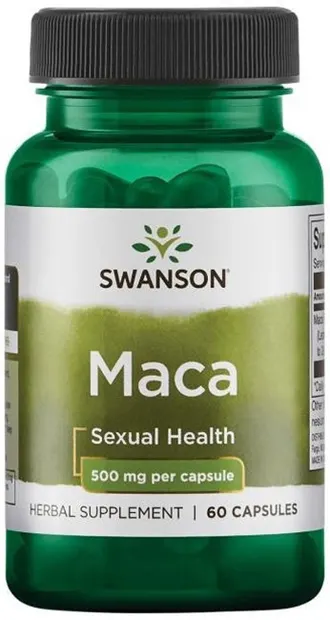 Maca, 500 mg, 60 capsule, Swanson
