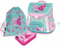 Set școlar Lizzy Card Cute Butterfly - Ghiozdan, geantă de sport și penar