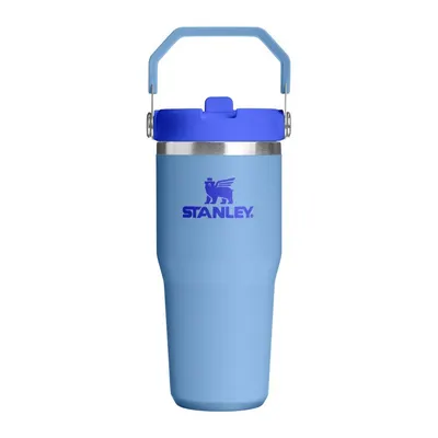Termos albastru din oțel inoxidabil 410 ml IceFlow™ Flip Straw 2.0 Tumbler Blue Sky – Stanley