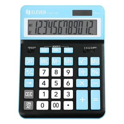Calculator Eleven - CDC120BK-CY, negru/albastru deschis