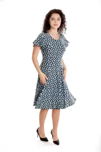 Rochie clini CV24033 SIZE negru/albastru/alb, Cesy | marimea XXL