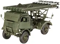 Model de asamblat Revell Militar: Camioane - Artilerie cu rachete W.O.T. 8 BM-13-16 Katyusha/Cargo