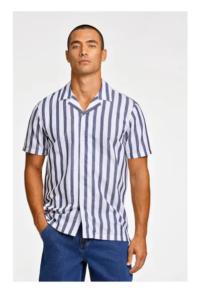 Camasa barbati - 85273 - Bumbac - Bleumarin