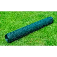 vidaXL Plasă de sârmă găini, verde, 25 x 0,75 m, cu înveliș PVC