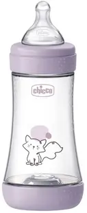 Biberon Chicco Perfect 5 - debit mediu, 240 ml, 3+ luni, roz