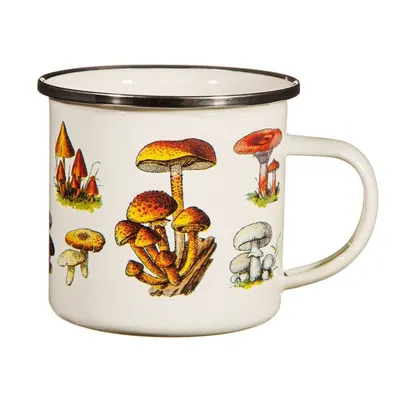 Cană pentru copii crem emailată Vintage Mushroom - Sass & Belle