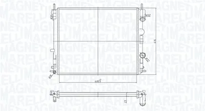 Radiator Racire Motor Potrivit Dacia Logan; Nissan Kubistar; Renault Clio Ii, Kangoo, Kangoo Express, Kangoo Ii, Thalia I, Thalia Ii 1.2-1.9d