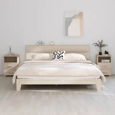 vidaXL Noptiere HAMAR, 2 buc, maro miere, 40x35x62 cm, lemn masiv