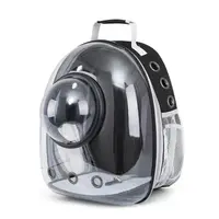 Rucsac pentru transport pisici, cu hublou, negru, 41 x 32 x 25 cm