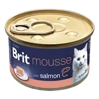 Conserva pentru pisici Brit Premium Mousse cu somon 85 gr