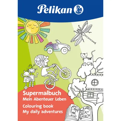 Carte de colorat A4, 64 file, My daily adventure, Pelikan
