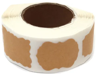 Etichete autoadezive kraft Em Art - Forme diverse, 3.5 x 2.5 cm (500 buc.)