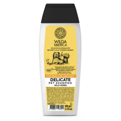 WILDA SIBERICA Delicate, șampon câini, piele sensibilă, flacon WILDA SIBERICA Delicate, șampon câini și pisici, piele sensibilă, flacon, 100ml
