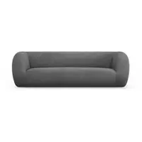 Canapea gri cu tapițerie din stofă bouclé 230 cm Essen – Cosmopolitan Design