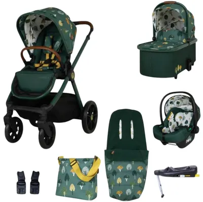 Cărucior pentru bebeluși 3 în 1 Cosatto - Giggle 4 + geantă și sac + bază IsoFix, Faraway
